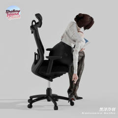 Shallow Island Cloud Studio Office Lady Series Kiara Kurozawa Statue