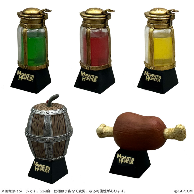 CAPCOM Monster Hunter Item Mascots Desktop Figure Blind Box 6 pieces