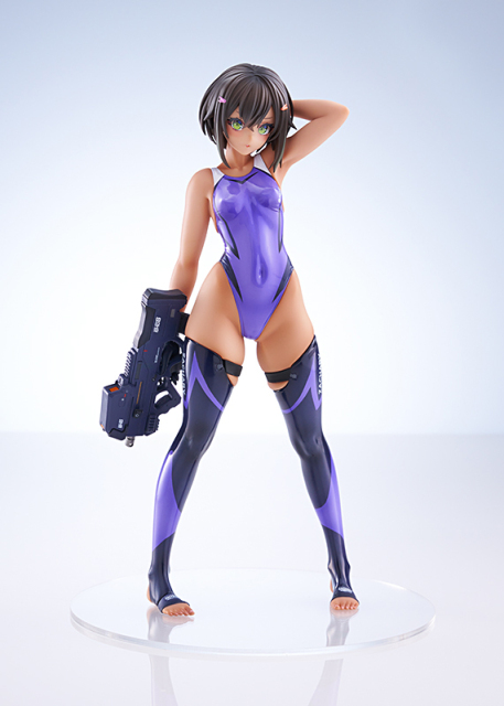 AMAKUNI ARMS NOTE Buchou-chan of the Swimming Club Purple Swimsuit Ver. 1/7 Figure