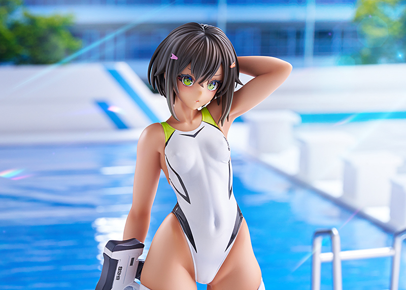 AMAKUNI ARMS NOTE Buchou-chan of the Swimming Club White Swimsuit Ver. 1/7 Figure