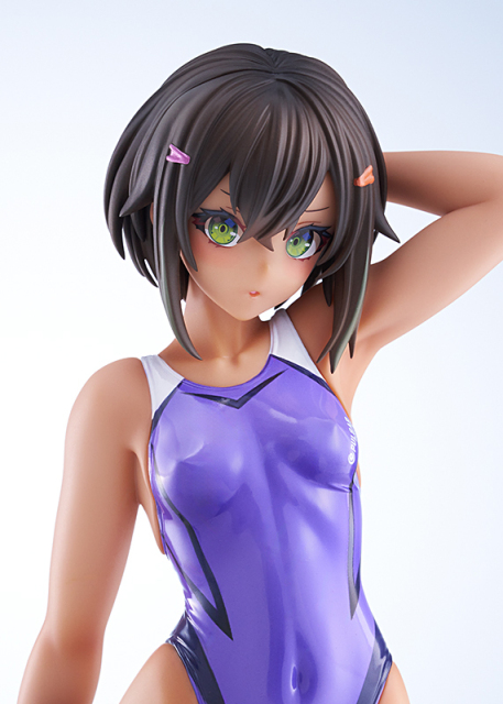 AMAKUNI ARMS NOTE Buchou-chan of the Swimming Club Purple Swimsuit Ver. 1/7 Figure