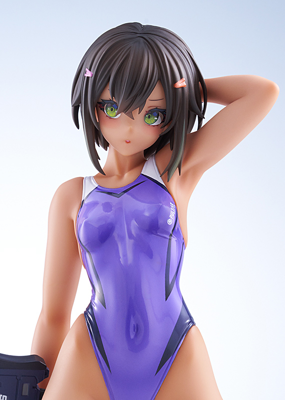 AMAKUNI ARMS NOTE Buchou-chan of the Swimming Club Purple Swimsuit Ver. 1/7 Figure