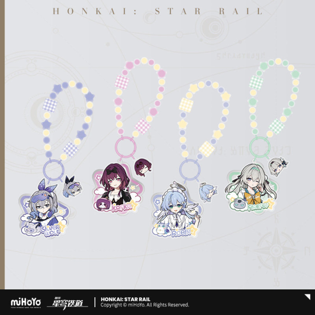 miHoYo Honkai Star Rail Girls Dormitory Series Acrylic Charm Set of 4 Characters
