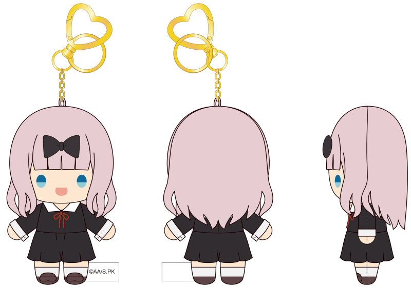 ANIPLEX Kaguya sama Love Is War Ultra Romantic Dot Eye Plush Charm Kaguya Shinomiya x Chika Fujiwara