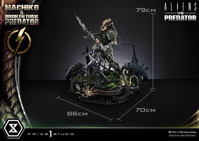 Prime 1 Studio Ultimate Premium Masterline Aliens vs Predator Comic Machiko x Broken Tusk Predator 1/4 Statue UPMAVP-01 UPMAVP-01DX UPMAVP-01DXS