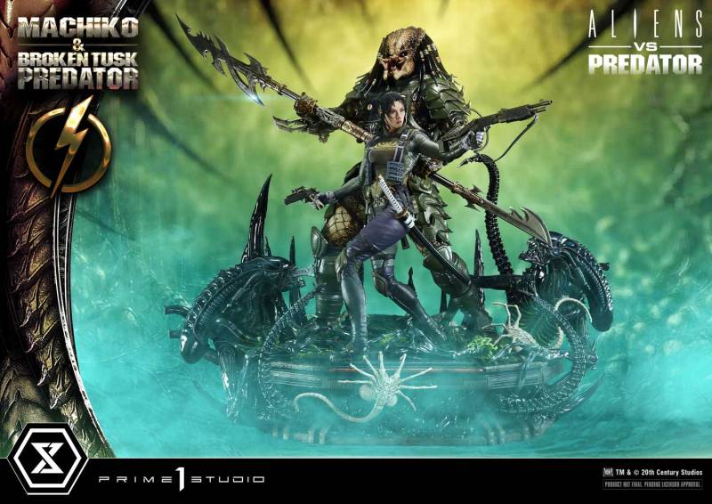 Prime 1 Studio Ultimate Premium Masterline Aliens vs Predator Comic Machiko x Broken Tusk Predator 1/4 Statue UPMAVP-01 UPMAVP-01DX UPMAVP-01DXS