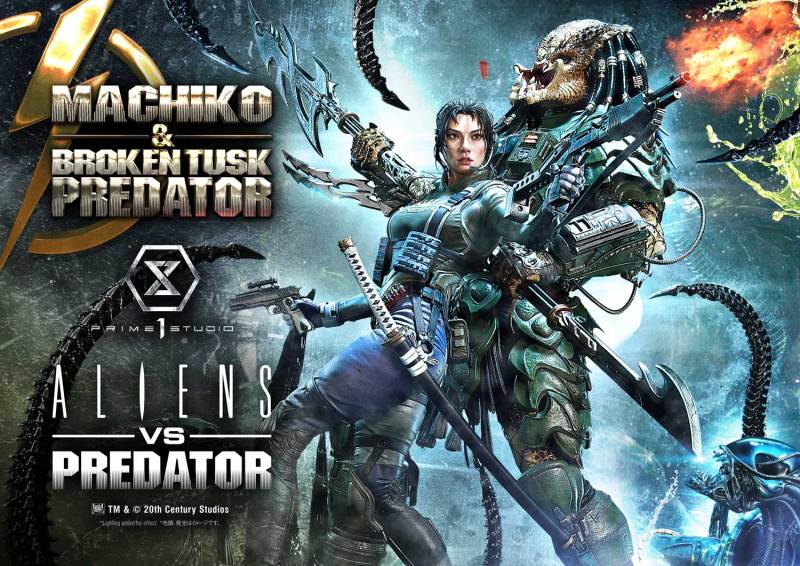 Prime 1 Studio Ultimate Premium Masterline Aliens vs Predator Comic Machiko x Broken Tusk Predator 1/4 Statue UPMAVP-01 UPMAVP-01DX UPMAVP-01DXS