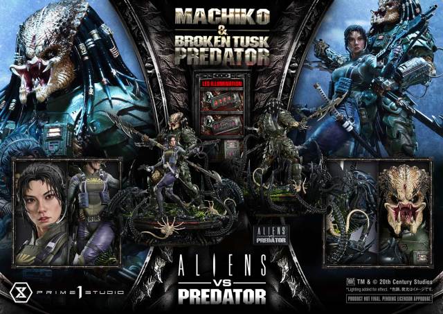 Prime 1 Studio Ultimate Premium Masterline Aliens vs Predator Comic Machiko x Broken Tusk Predator 1/4 Statue UPMAVP-01 UPMAVP-01DX UPMAVP-01DXS