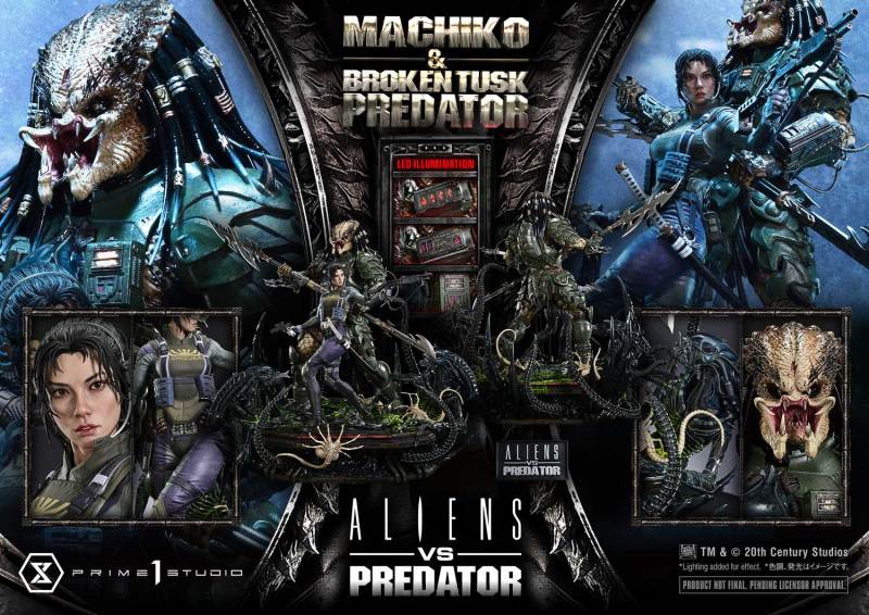 Prime 1 Studio Ultimate Premium Masterline Aliens vs Predator Comic Machiko x Broken Tusk Predator 1/4 Statue UPMAVP-01 UPMAVP-01DX UPMAVP-01DXS