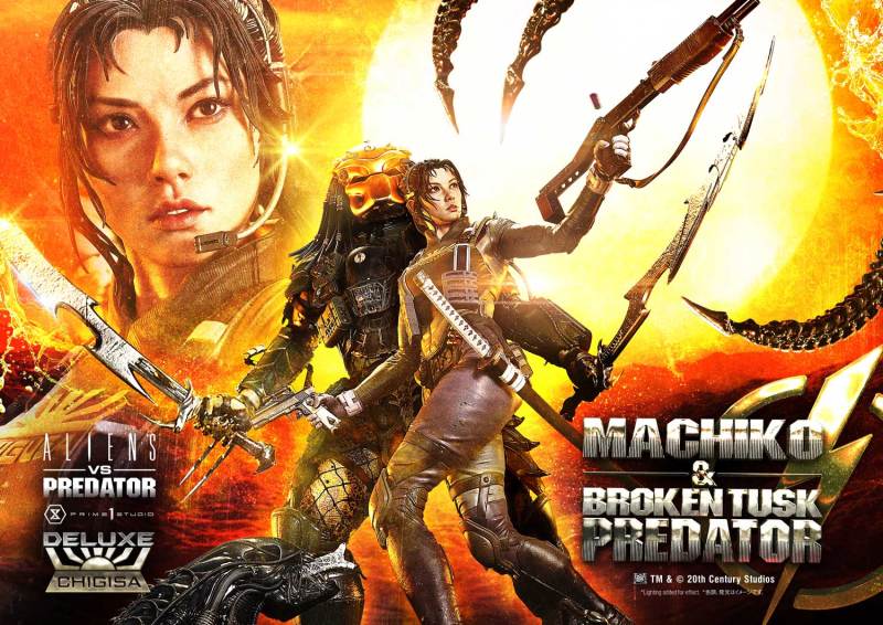Prime 1 Studio Ultimate Premium Masterline Aliens vs Predator Comic Machiko x Broken Tusk Predator 1/4 Statue UPMAVP-01 UPMAVP-01DX UPMAVP-01DXS