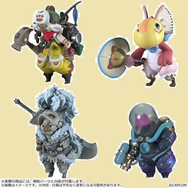 Capcom Figure Builder Monster Hunter Standard Model Plus Palico Collection Vol.1 4Pack BOX