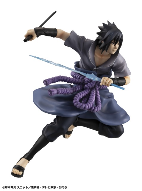 MegaHouse GEM Series NARUTO Shippuden Sasuke Uchiha Shinobi World War Ver Figure (Reissue)