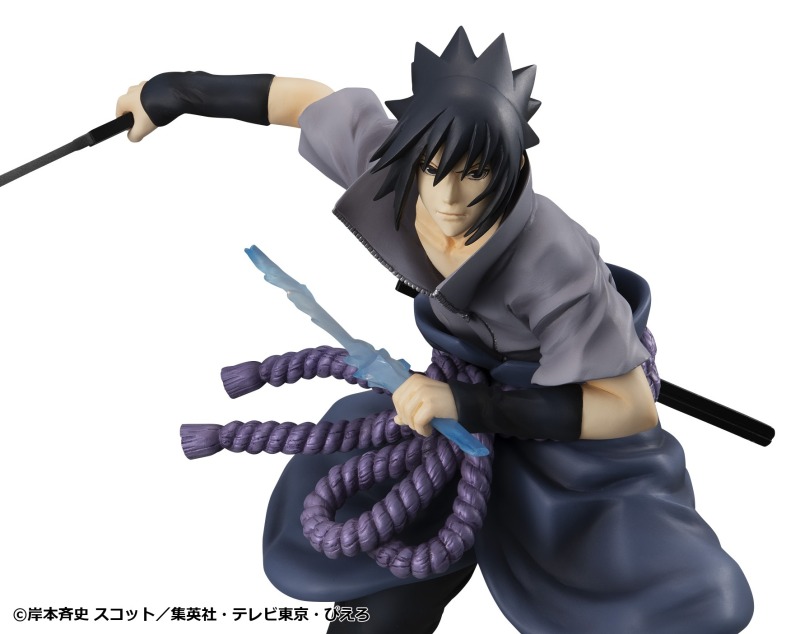MegaHouse GEM Series NARUTO Shippuden Sasuke Uchiha Shinobi World War Ver Figure (Reissue)