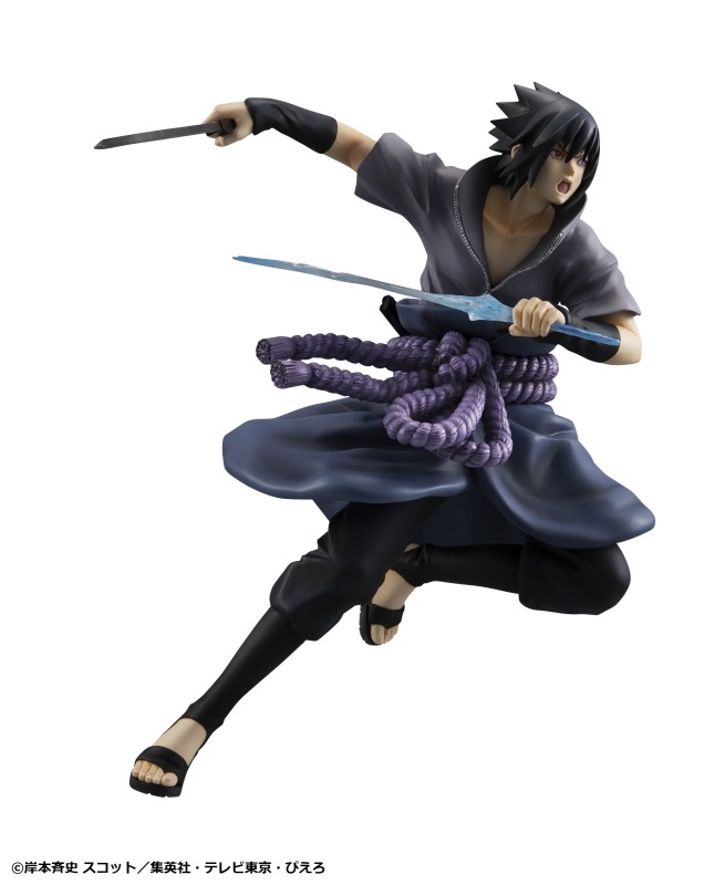 MegaHouse GEM Series NARUTO Shippuden Sasuke Uchiha Shinobi World War Ver Figure (Reissue)
