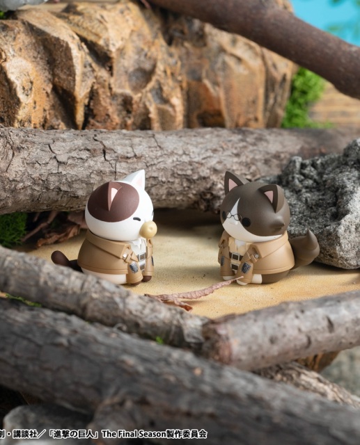MegaHouse MEGA CAT PROJECT Attack on Titan Shingeki no Nyanko Survey Corps Group danyan 8 Pack BOX (Reissue)