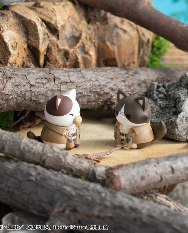 MegaHouse MEGA CAT PROJECT Attack on Titan Shingeki no Nyanko Survey Corps Group danyan 8 Pack BOX (Reissue)