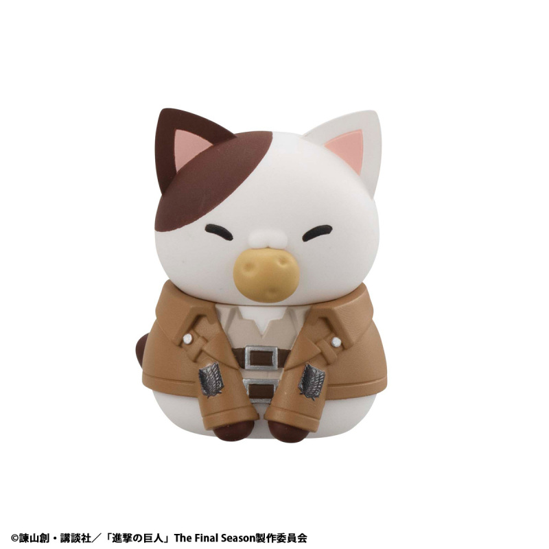 MegaHouse MEGA CAT PROJECT Attack on Titan Shingeki no Nyanko Survey Corps Group danyan 8 Pack BOX (Reissue)