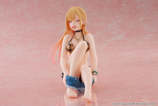 TAITO My Dress Up Darling Desktop Cute Figure Marin Kitagawa Swimsuit Measuring ver
