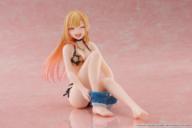 TAITO My Dress Up Darling Desktop Cute Figure Marin Kitagawa Swimsuit Measuring ver