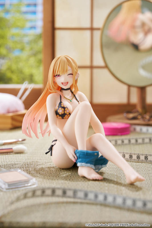 TAITO My Dress Up Darling Desktop Cute Figure Marin Kitagawa Swimsuit Measuring ver