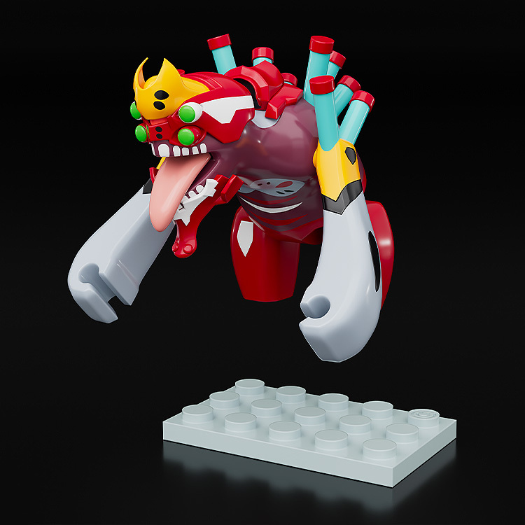 Good Smile Company GSC BRICKROID Rebuild of Evangelion Evangelion Production Model 02 The Beast Posable Figure