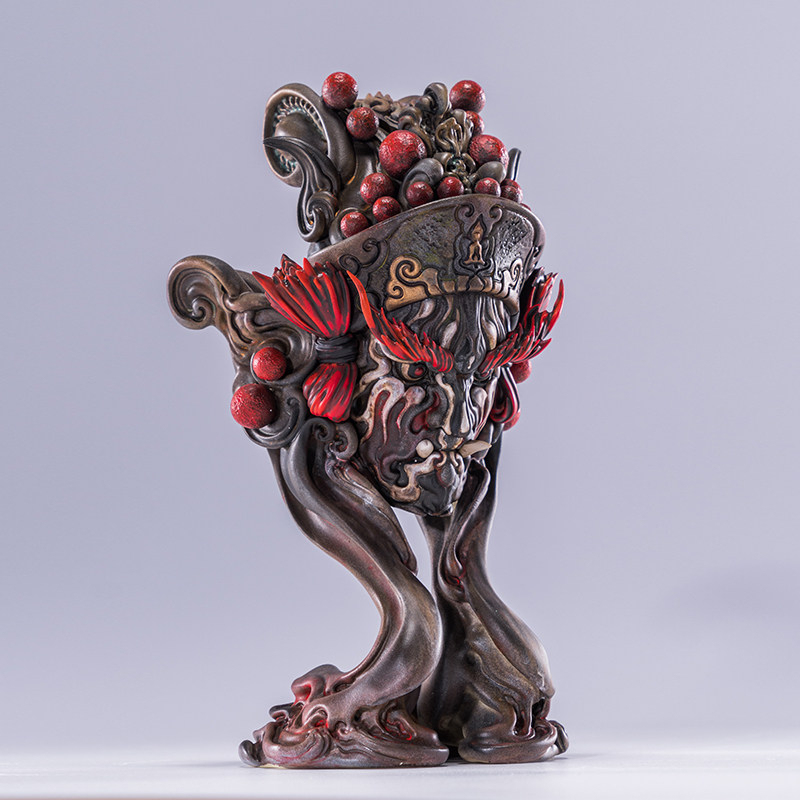 Manas SUM Iceberg Guan Jiang Shou Black Gold Ver. Art Statue
