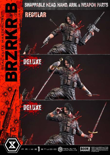 Prime 1 Studio Real Elite Masterline BRZRKR B 1/4 Scale Statue REMBZK-01 REMBZK-01DX REMBZK-01DXS