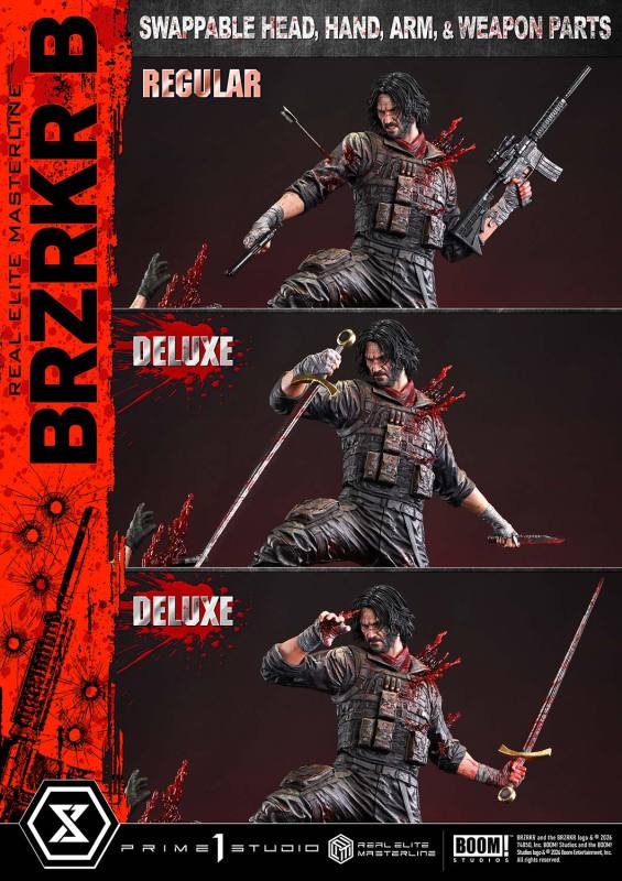 Prime 1 Studio Real Elite Masterline BRZRKR B 1/4 Scale Statue REMBZK-01 REMBZK-01DX REMBZK-01DXS