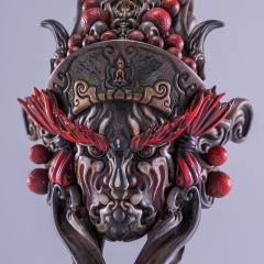 Manas SUM Iceberg Guan Jiang Shou Black Gold Ver. Art Statue