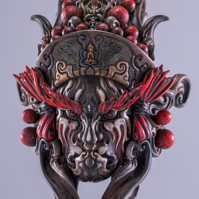 Manas SUM Iceberg Guan Jiang Shou Black Gold Ver. Art Statue