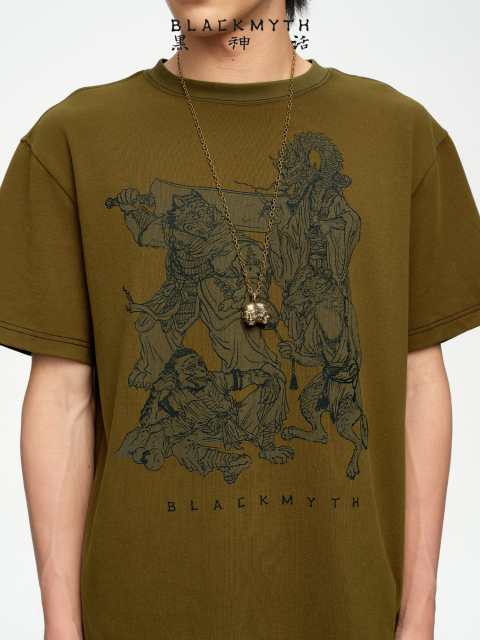 Game Science Black Myth Wukong Crouching Tiger Temple Mechanical Base Earring x Necklace 2-in-1 Set