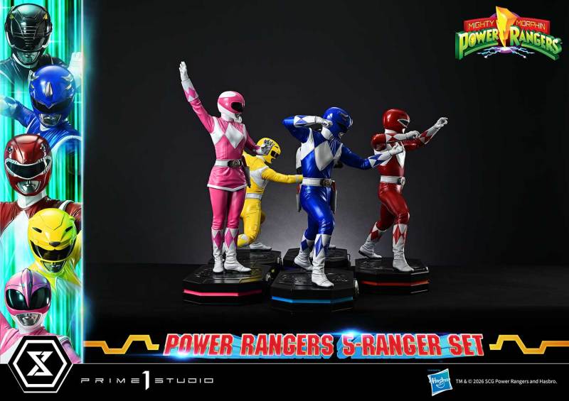 Prime 1 Studio Premium Masterline Mighty Morphin Power Rangers 5-Ranger Set PMPWR-01DX PMPWR-01DXS