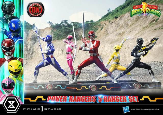 Prime 1 Studio Premium Masterline Mighty Morphin Power Rangers 5-Ranger Set PMPWR-01DX PMPWR-01DXS