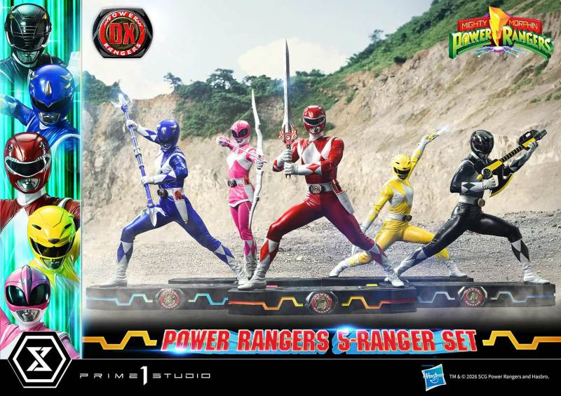 Prime 1 Studio Premium Masterline Mighty Morphin Power Rangers 5-Ranger Set PMPWR-01DX PMPWR-01DXS