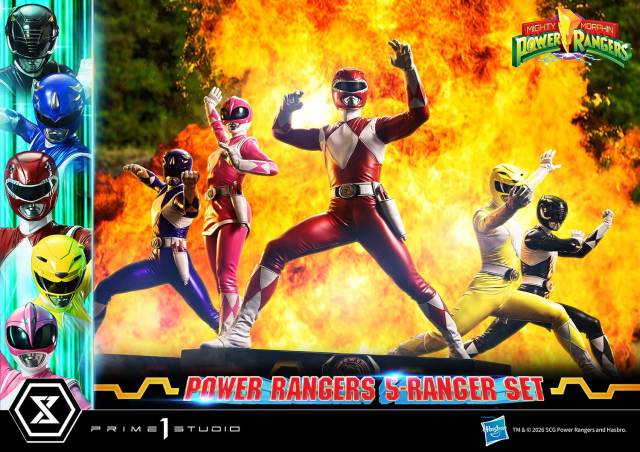 Prime 1 Studio Premium Masterline Mighty Morphin Power Rangers 5-Ranger Set PMPWR-01DX PMPWR-01DXS