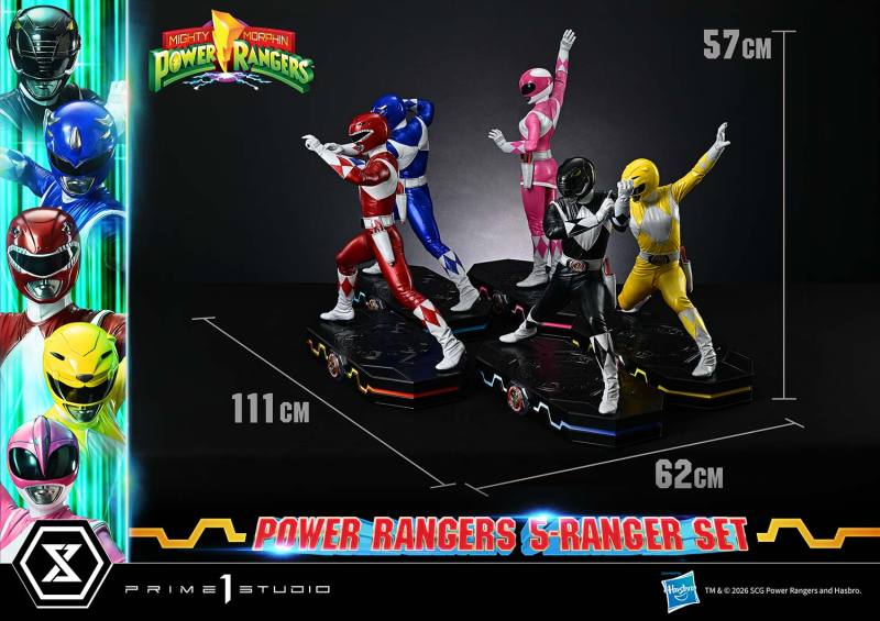 Prime 1 Studio Premium Masterline Mighty Morphin Power Rangers 5-Ranger Set PMPWR-01DX PMPWR-01DXS