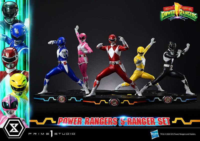 Prime 1 Studio Premium Masterline Mighty Morphin Power Rangers 5-Ranger Set PMPWR-01DX PMPWR-01DXS