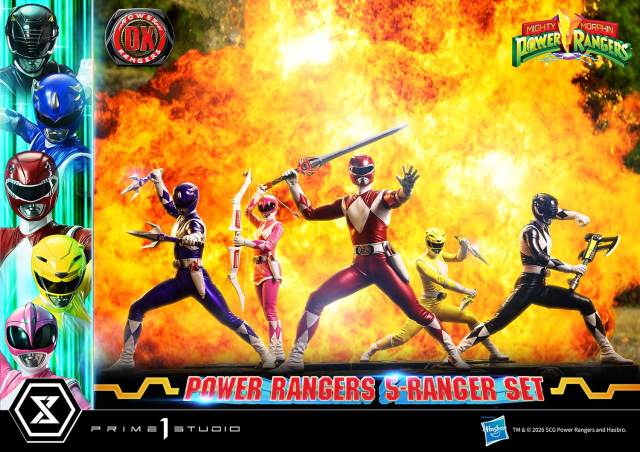 Prime 1 Studio Premium Masterline Mighty Morphin Power Rangers 5-Ranger Set PMPWR-01DX PMPWR-01DXS