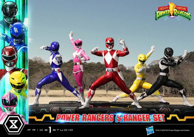 Prime 1 Studio Premium Masterline Mighty Morphin Power Rangers 5-Ranger Set PMPWR-01DX PMPWR-01DXS