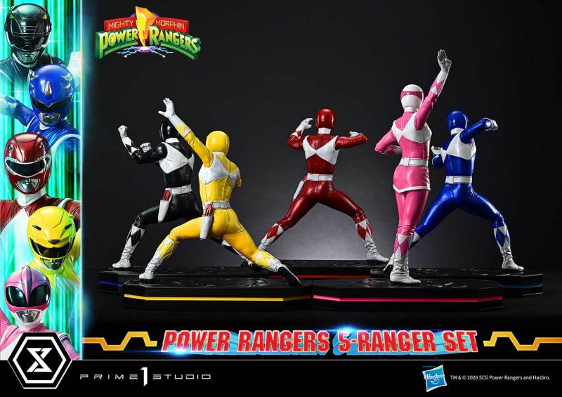 Prime 1 Studio Premium Masterline Mighty Morphin Power Rangers 5-Ranger Set PMPWR-01DX PMPWR-01DXS