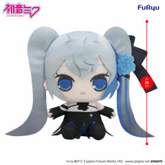 FURYU Hatsune Miku KYURUMARU Big Plush Toy Blue Rose