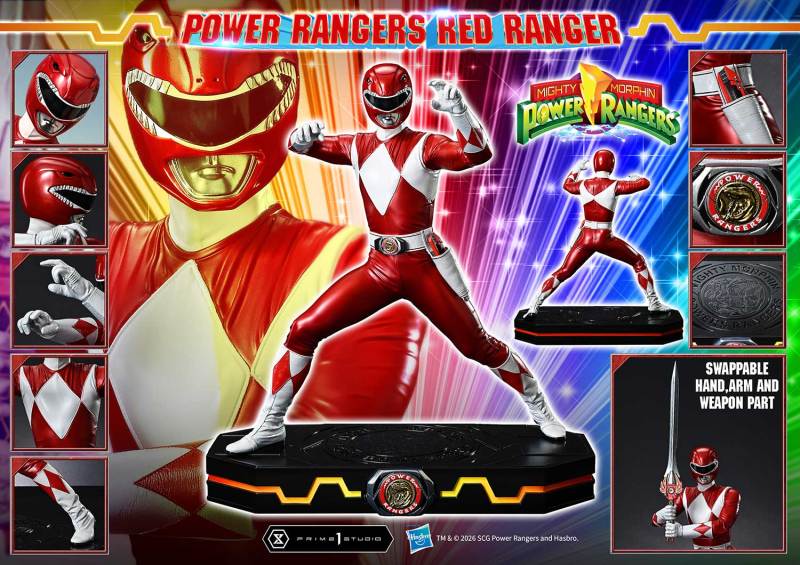 Prime 1 Studio Premium Masterline Mighty Morphin Power Rangers Red Ranger PMPWR-02