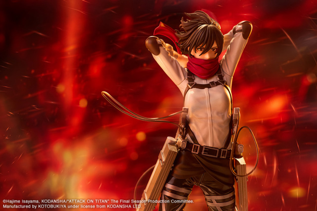Kotobukiya OSHI WORKS Attack on Titan Mikasa Ackerman The Final Season ver. Non Scale Figure