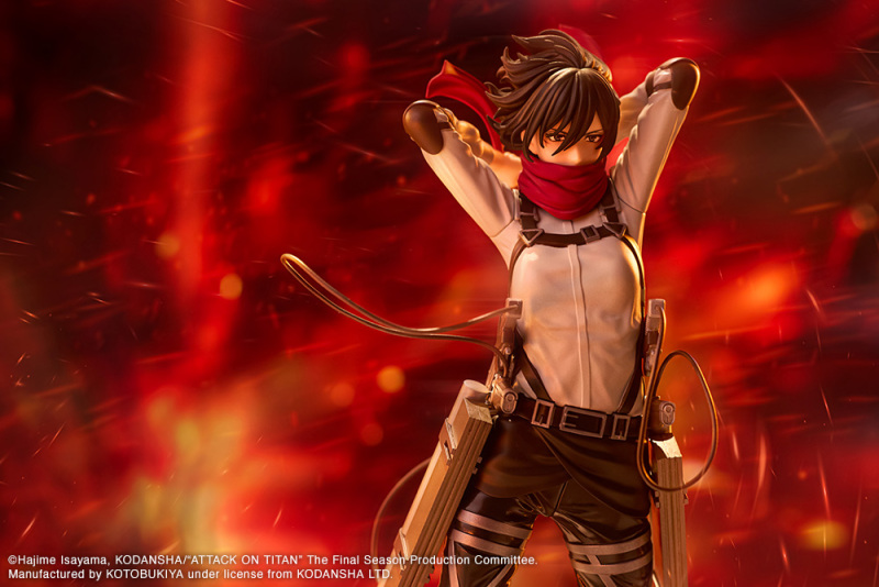 Kotobukiya OSHI WORKS Attack on Titan Mikasa Ackerman The Final Season ver. Non Scale Figure