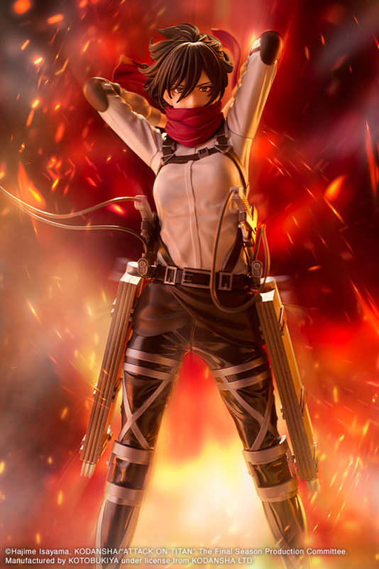 Kotobukiya OSHI WORKS Attack on Titan Mikasa Ackerman The Final Season ver. Non Scale Figure