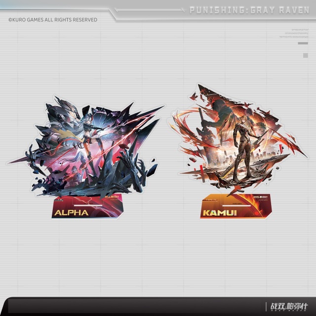 KURO GAMES Punishing Gray Raven Frame Theme Scene Illustration Stand