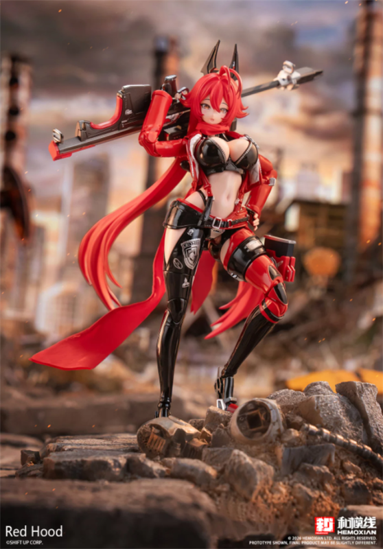 He Mo Xian Goddess of Victory NIKKE Red Hood 1/12 Scale Plastic Model Kit (Bonus)