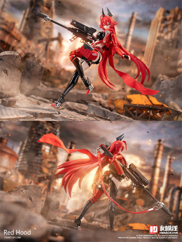 He Mo Xian Goddess of Victory NIKKE Red Hood 1/12 Scale Plastic Model Kit (Bonus)