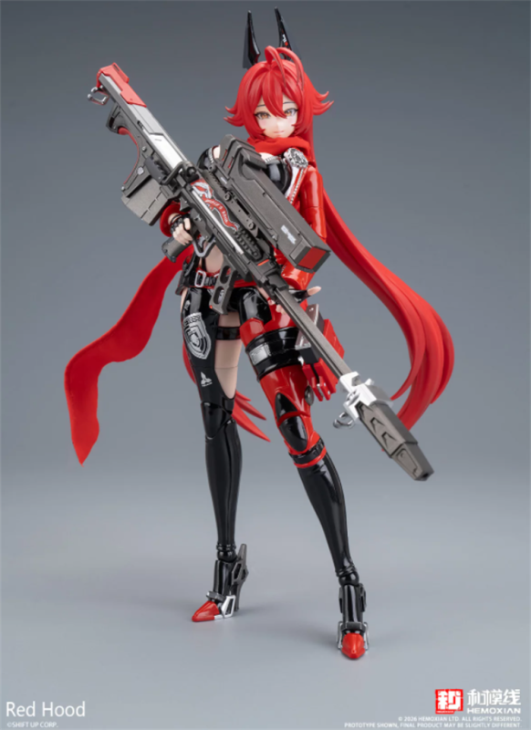 He Mo Xian Goddess of Victory NIKKE Red Hood 1/12 Scale Plastic Model Kit (Bonus)