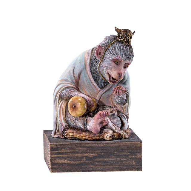 Manas SUM Stealing the Immortal Elixir Journey to the West Wukong Original Art Statue
